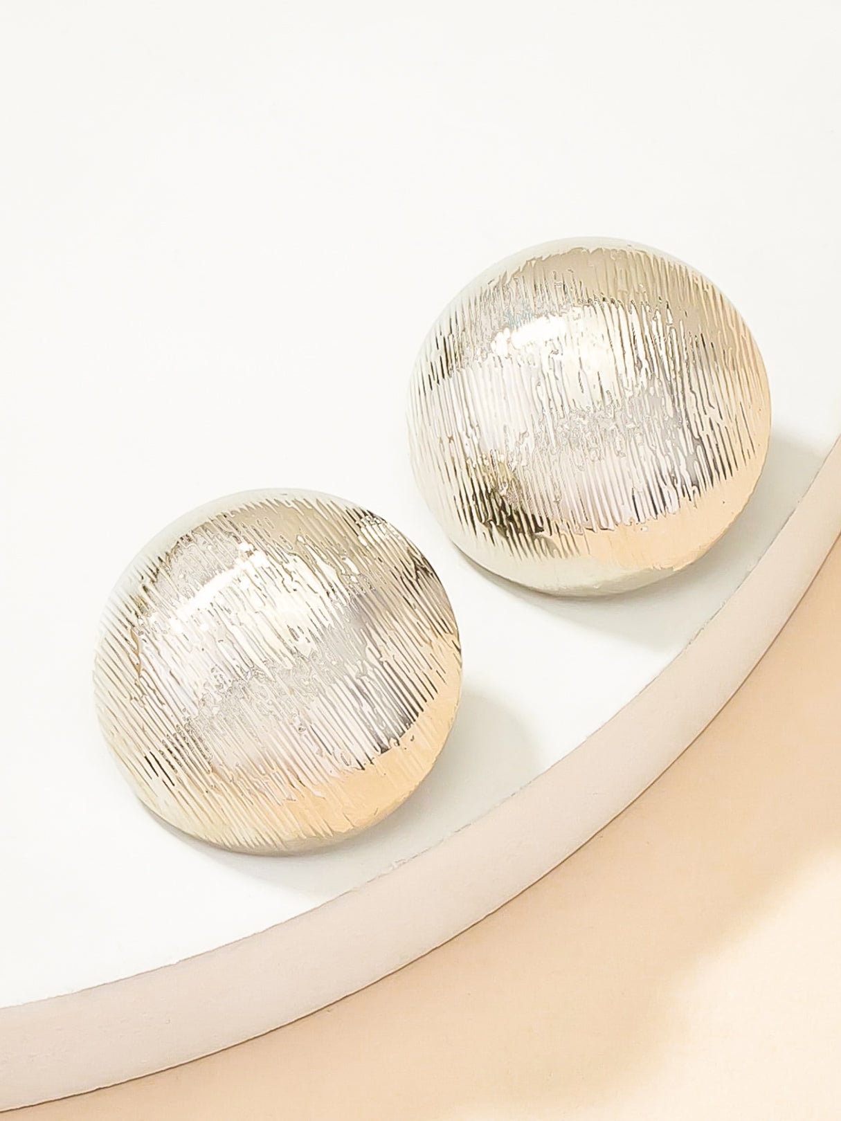 Brushed Silver Domes