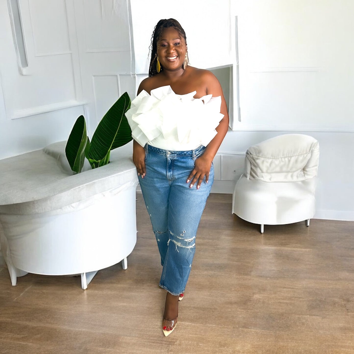 Ripped Boyfriend Jeans
