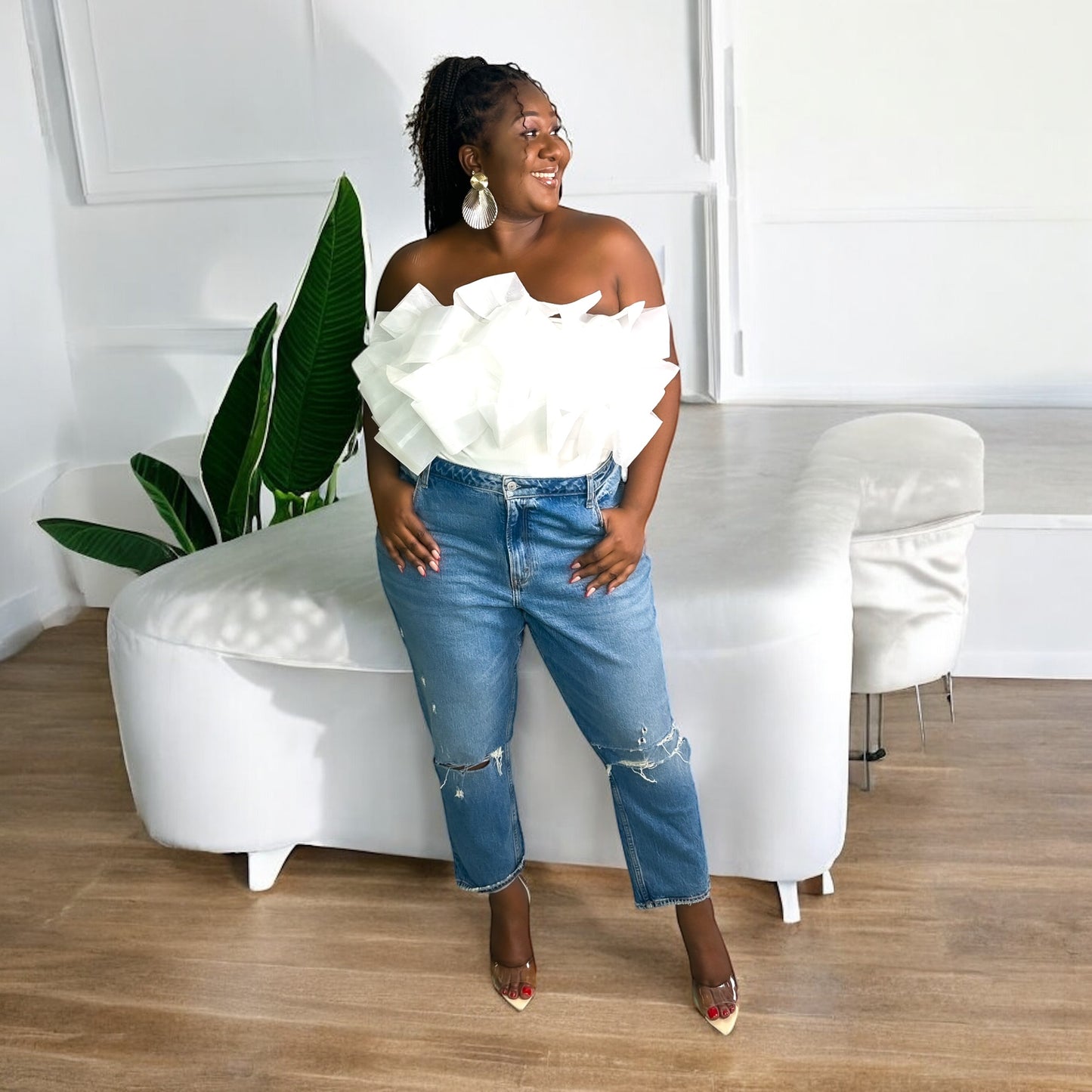 Ripped Boyfriend Jeans