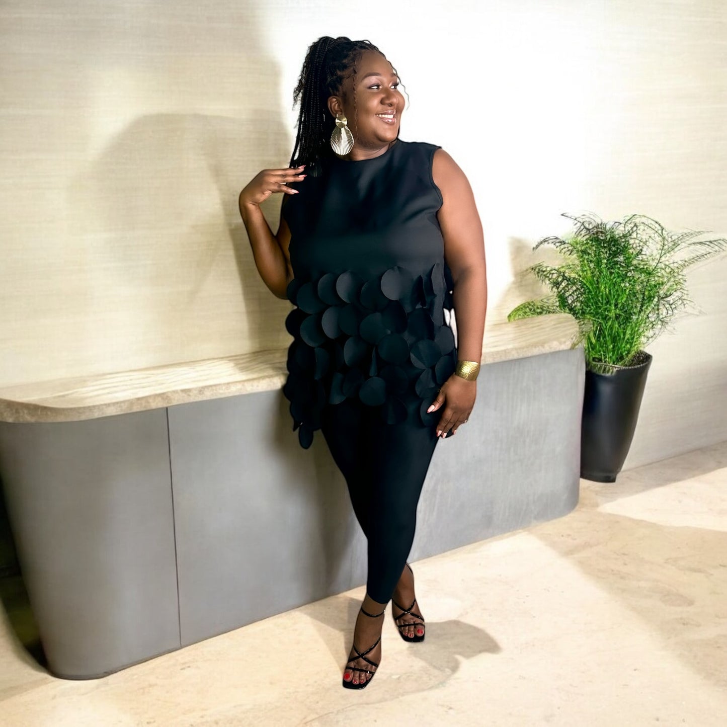 Circle Chic Sleeveless Top