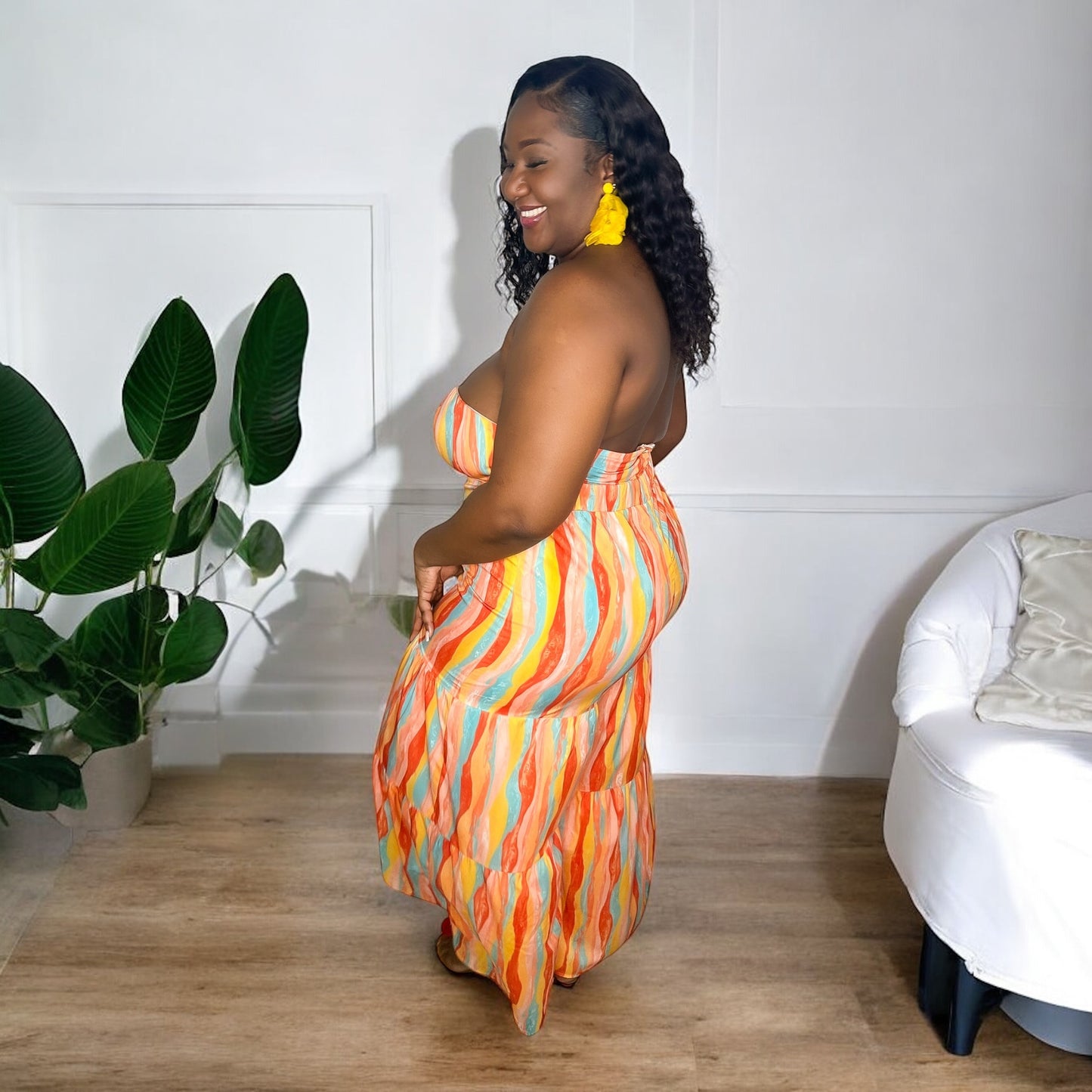 Floral Tube Top Jumper