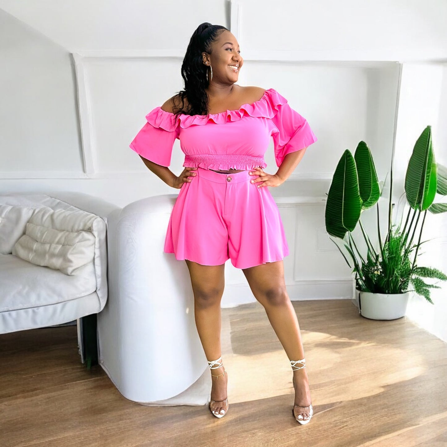 Pretty in Pink Ruffle Set