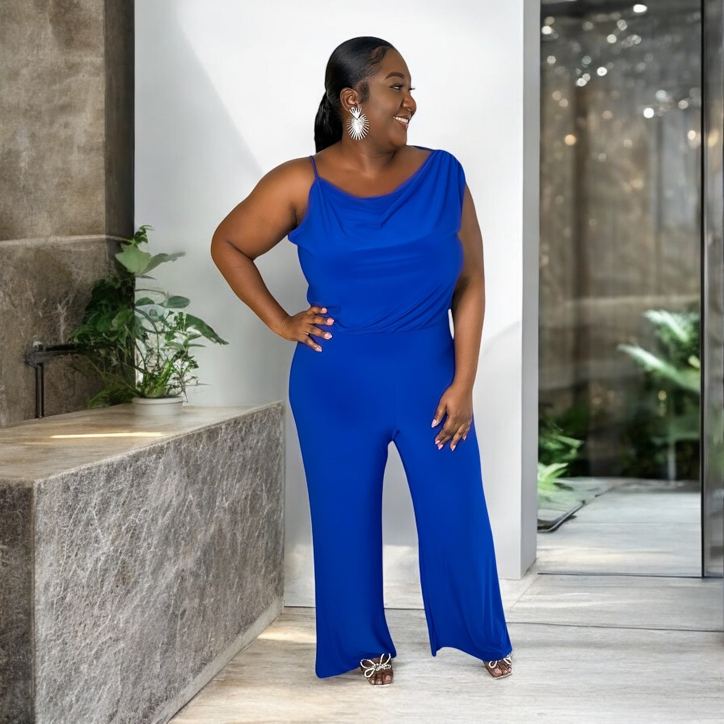 Blue Palazzo Jumper