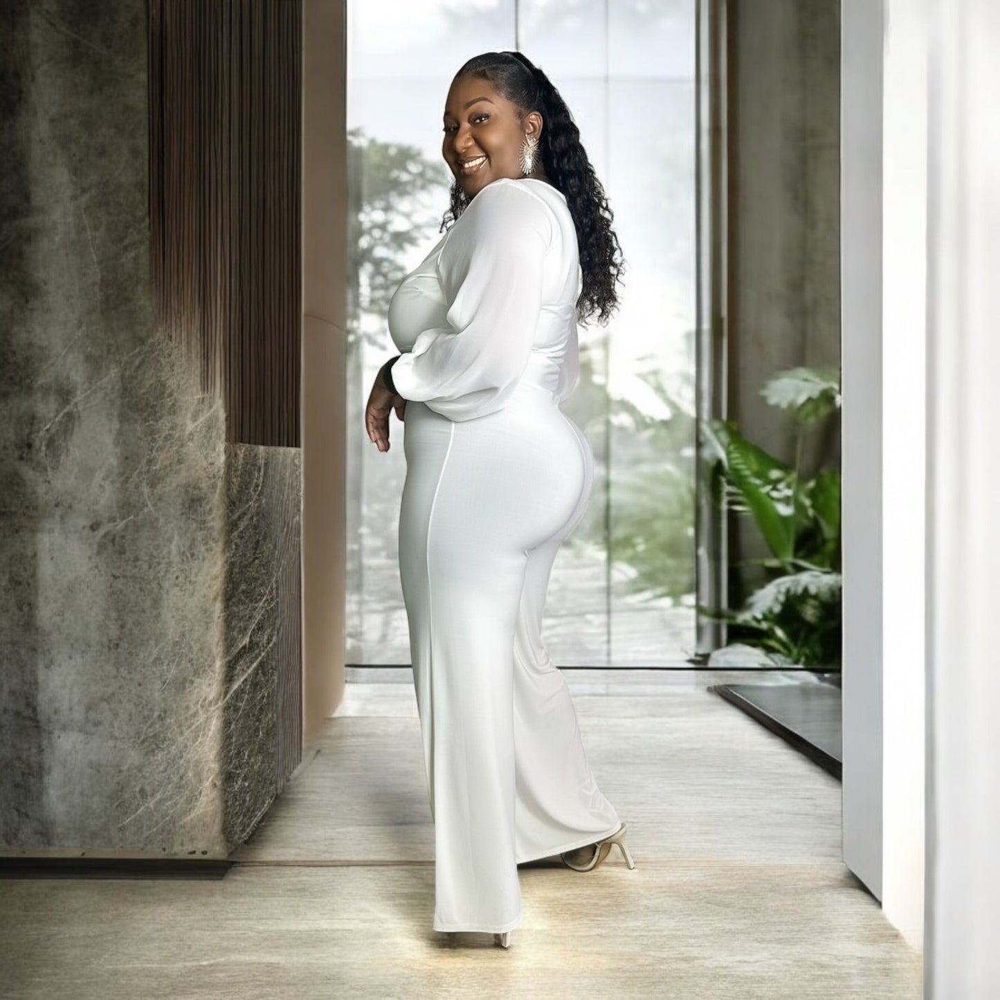 White Glamour Jumpsuit