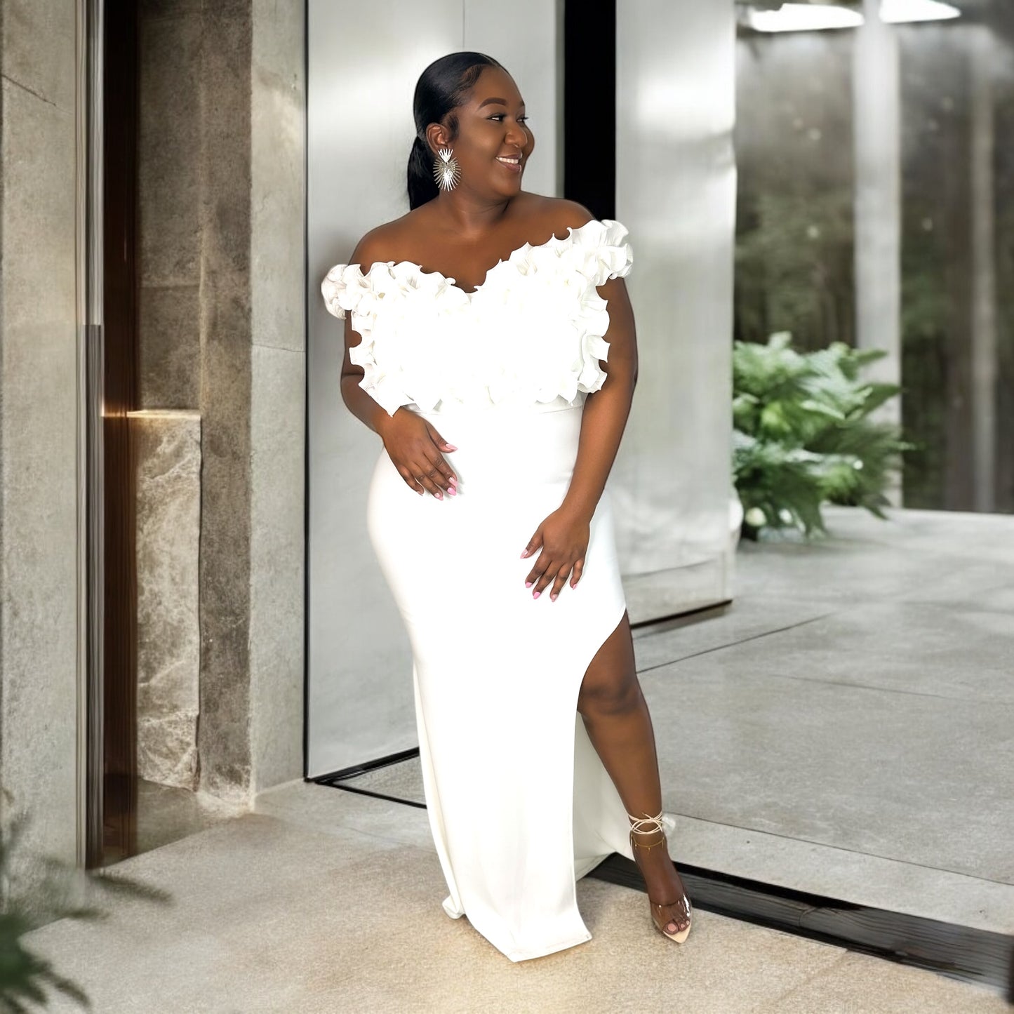 White Rose Bloom Gown