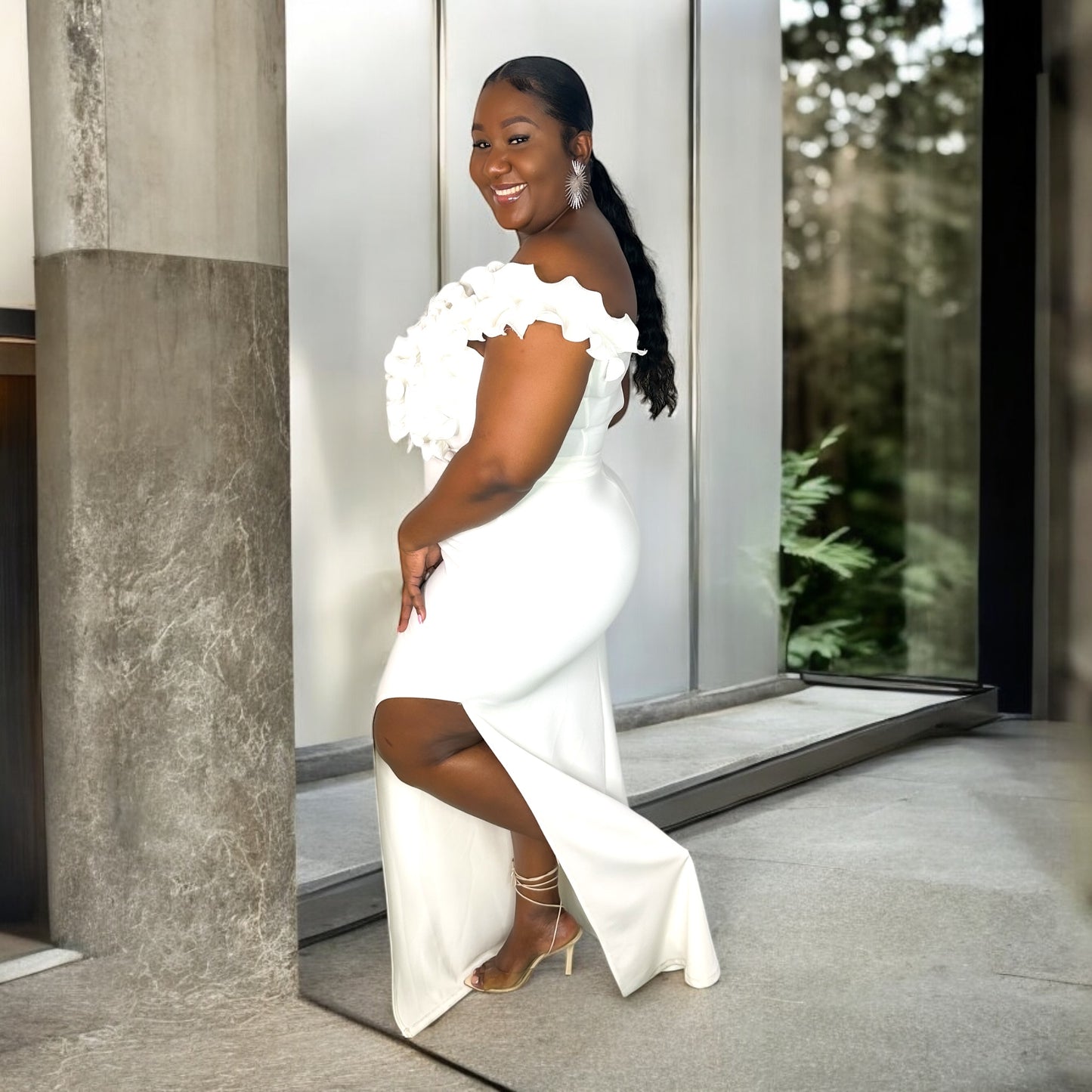 White Rose Bloom Gown