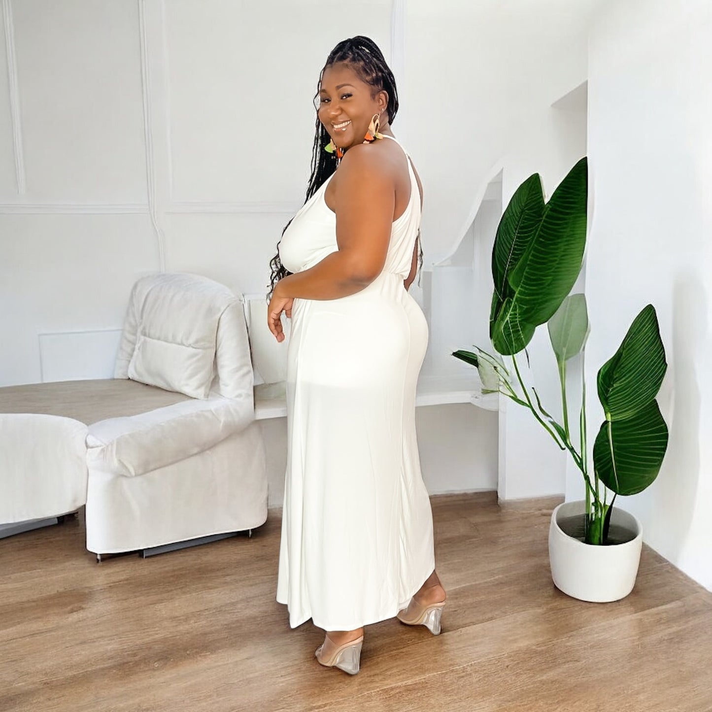 Island Glow Maxi Dress- White
