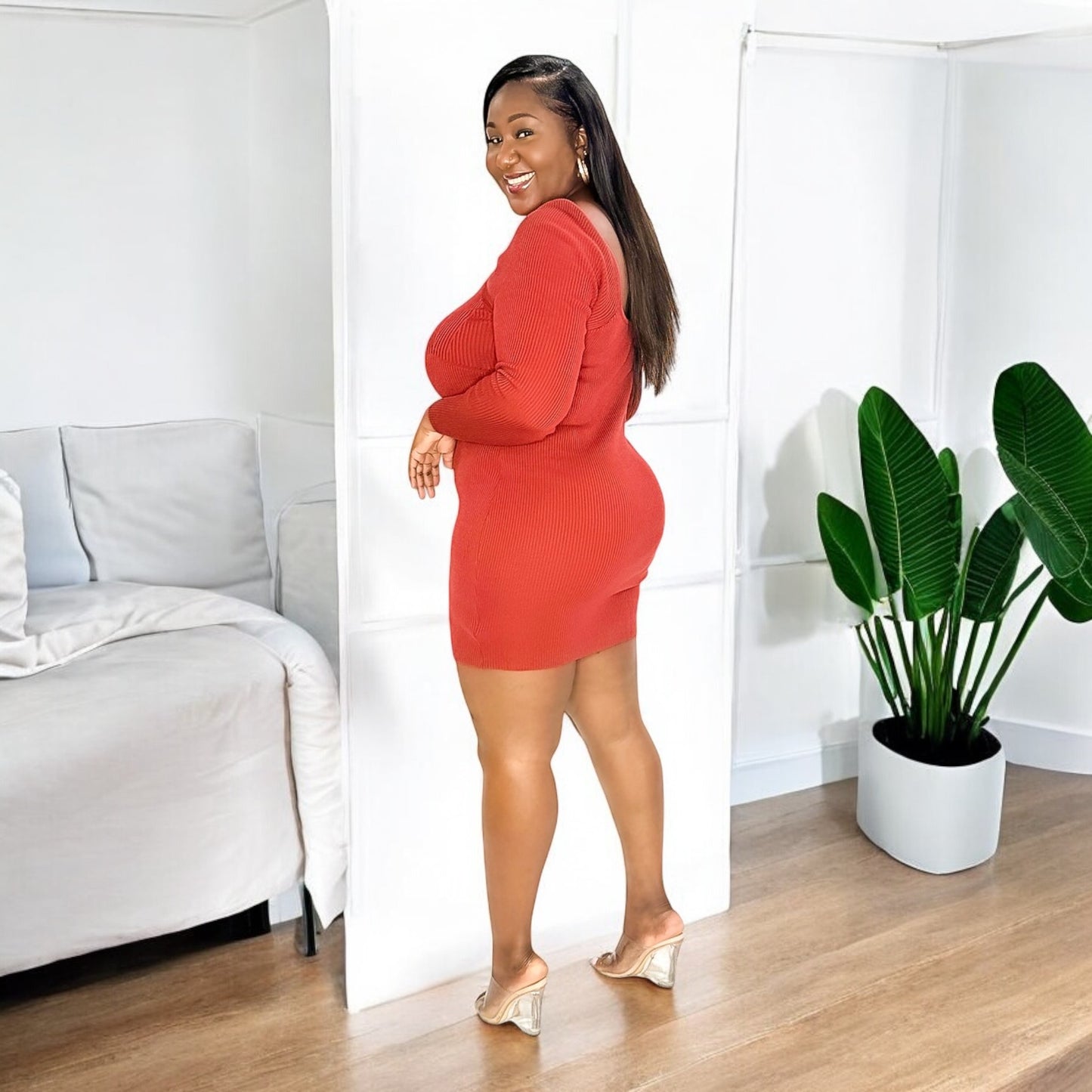 Ribbed Bodycon Mini Dress