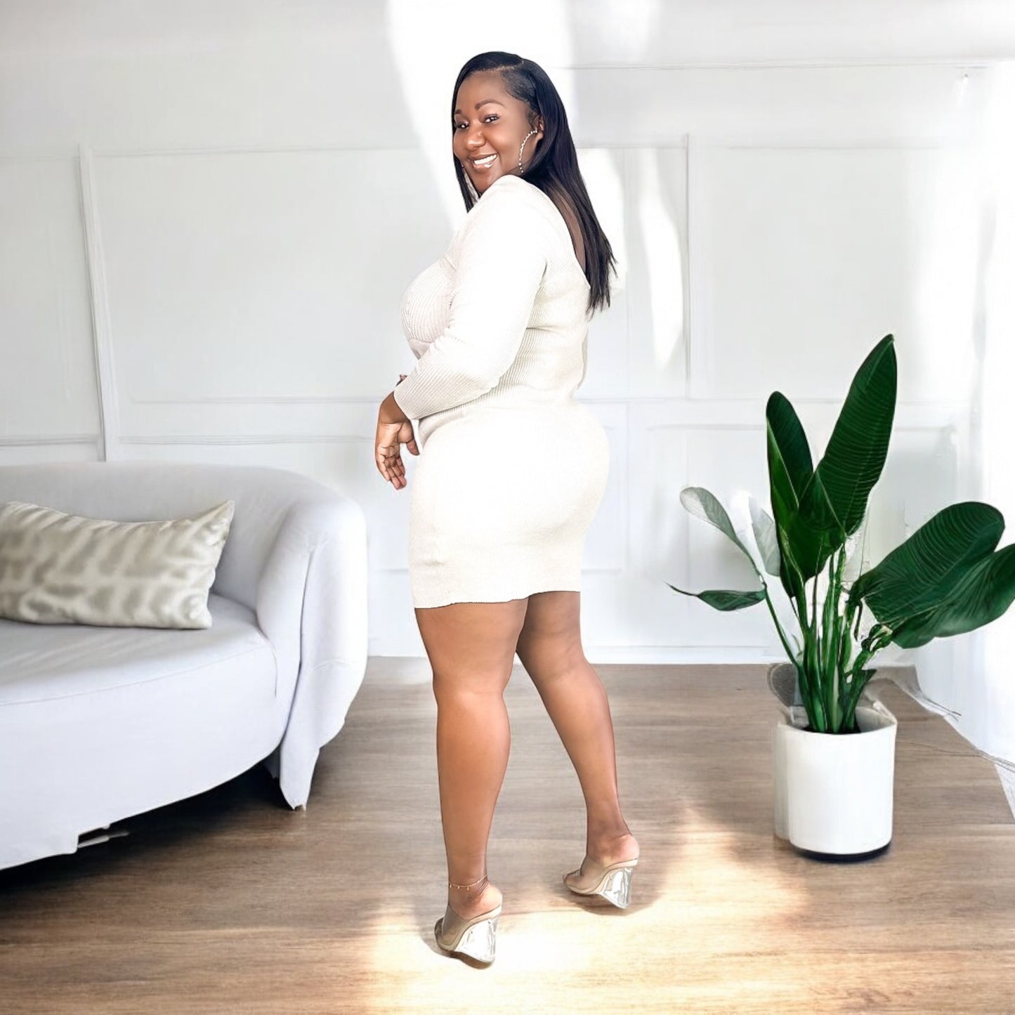 Ribbed Bodycon Mini Dress