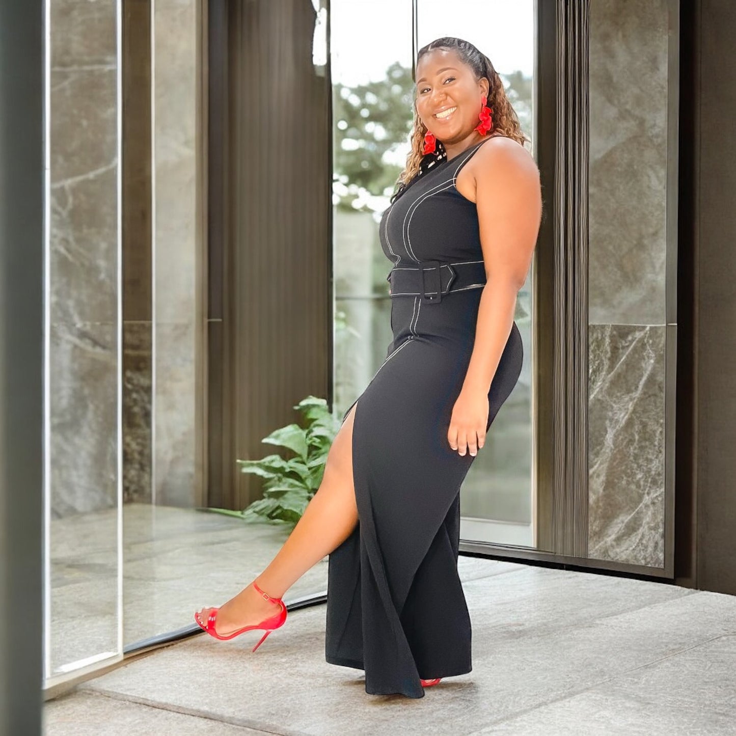Power Stance Wide-Leg Jumpsuit