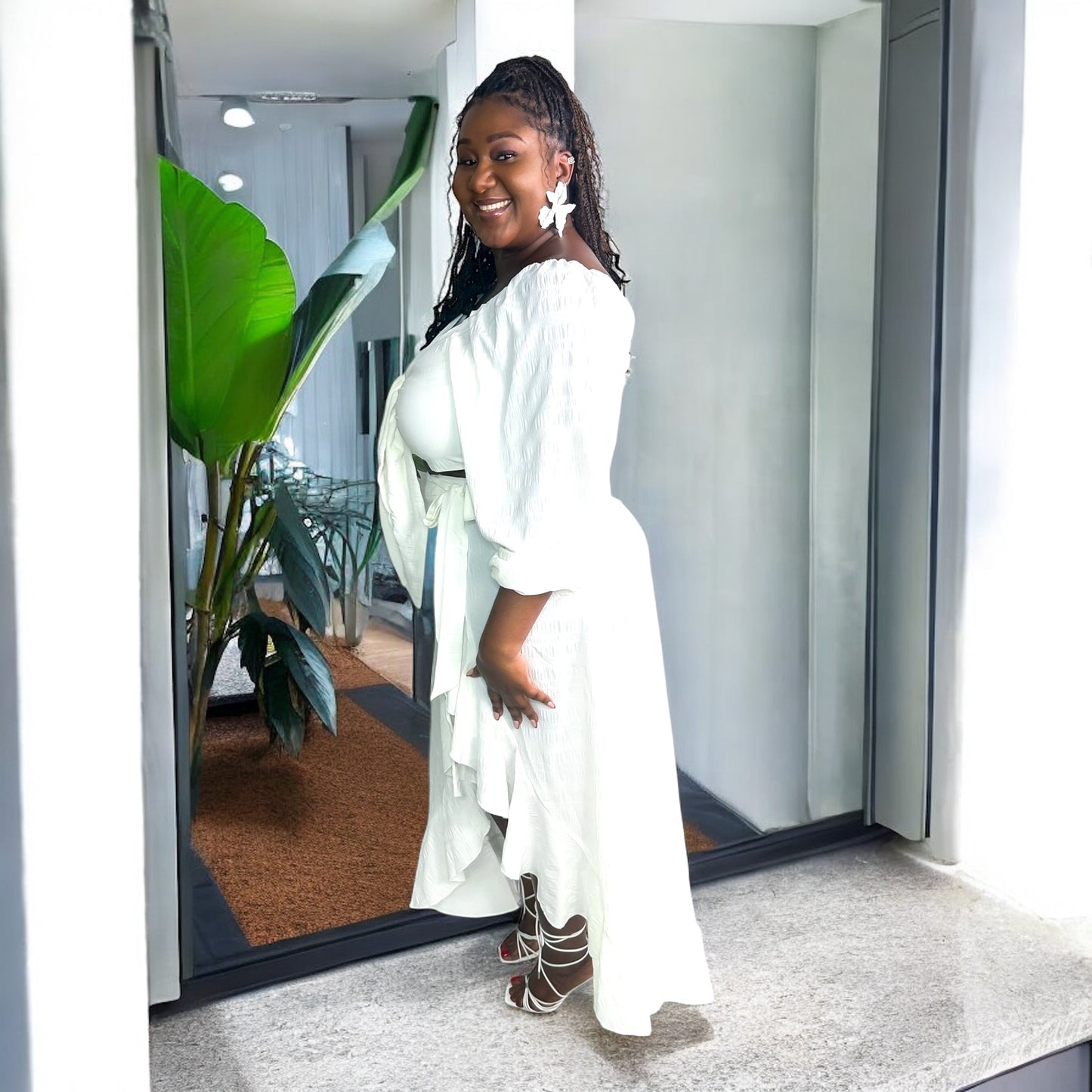 White Island Muse Tie-Front Set