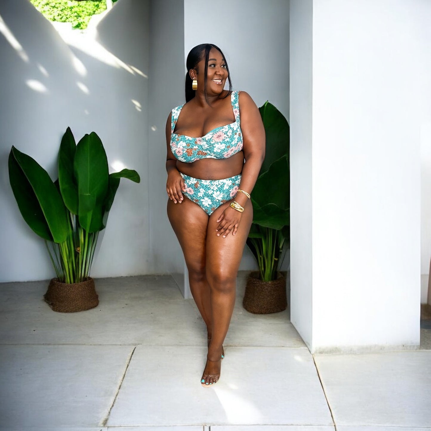 Tropical Bloom Underwire Bikini Set