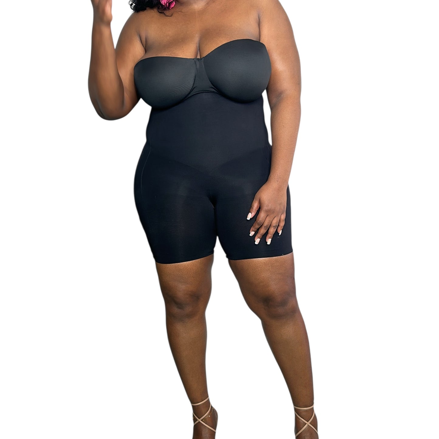 CurveControl Seamless Tummy & Thigh Shaperwear – Black