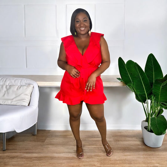 Sunkissed Confidence Ruffle Romper