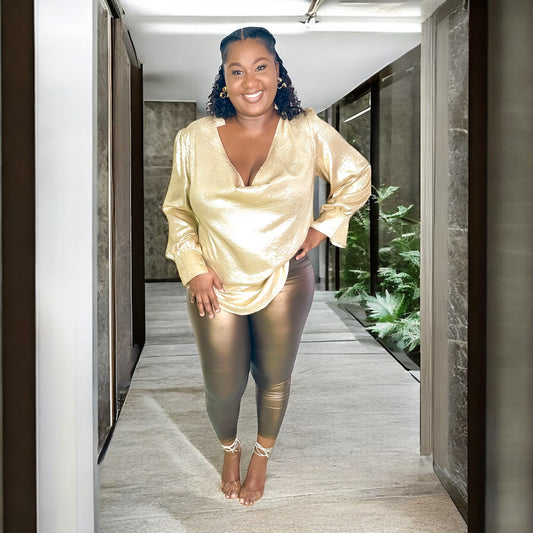 Golden Hour Drape Blouse
