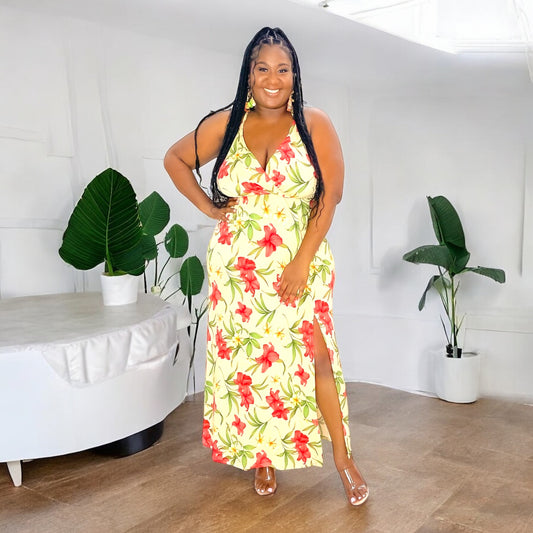Island Bloom Maxi Dress