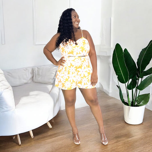 Sunshine Bloom Plus Romper