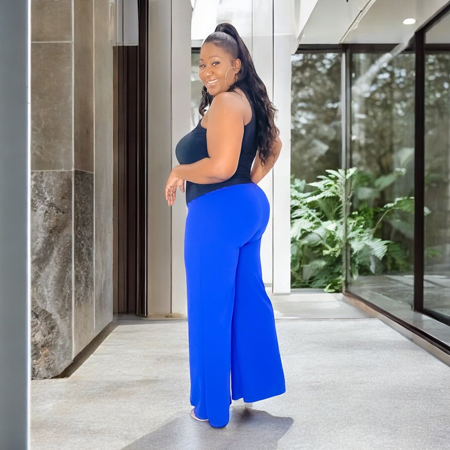 Royal Contrast Pants