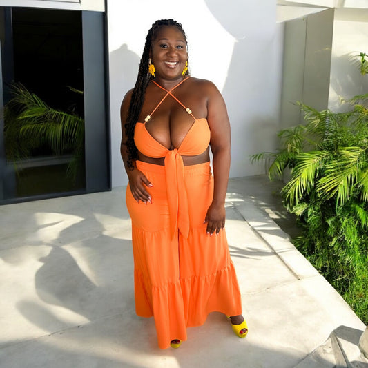 Orange Cutie Pants Set
