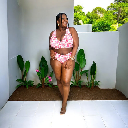 Pink Paisley Power Bikini