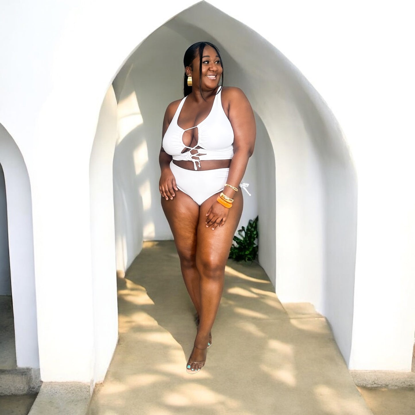 White Sands Lace-Up Bikini