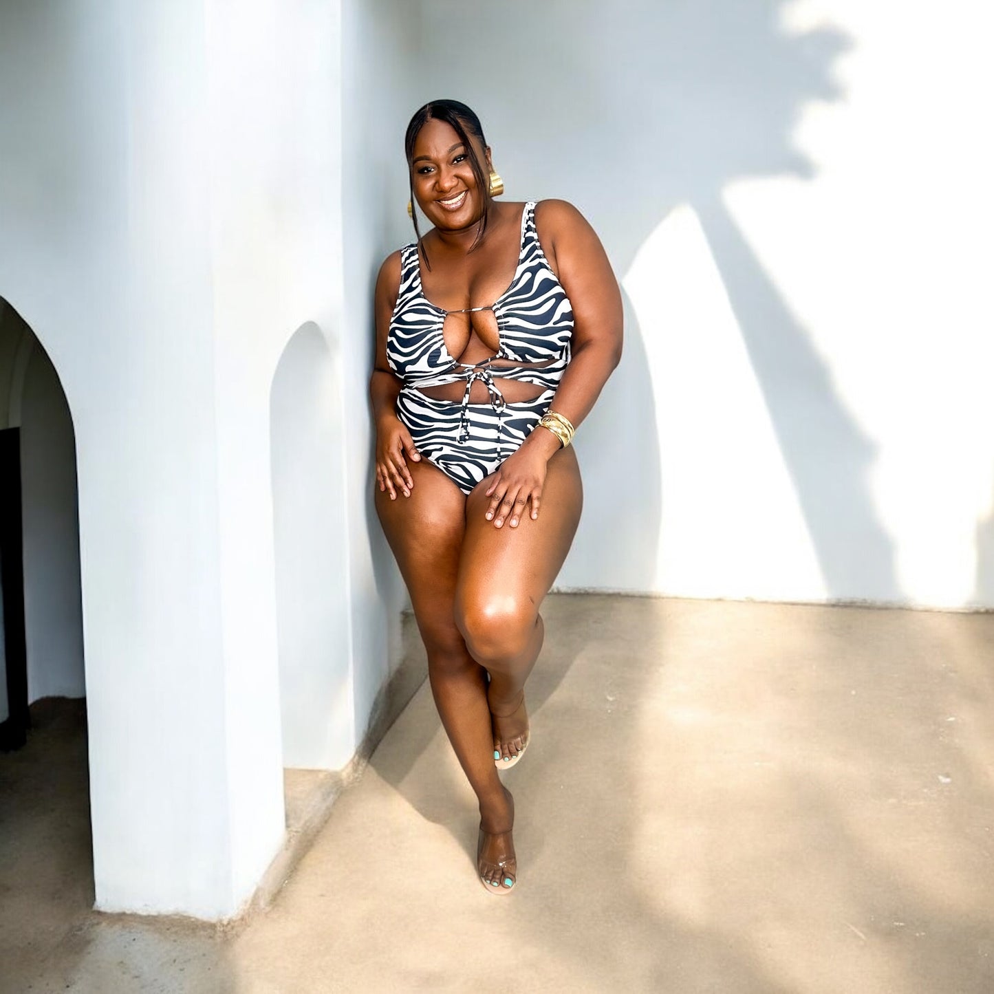 Wild Chic Cutout Bikini – Animal Print